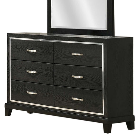 1 Piece Dresser With Tapered Legs Furniture - Black