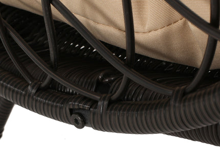 Outdoor Wicker Standing Basket Chair With Cushion