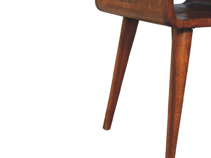 Mini Chestnut Curve Lower Bedside Nifhtstand