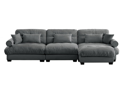 Super Comfort Oversized Modular Sectional Sofa With Movable Ottoman