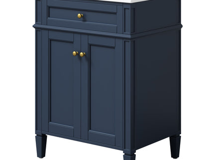Modern Bathroom Vanity With Tip-Out Drawer And Soft-Close Hinges