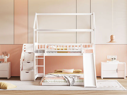 House Bunk Bed With Slide