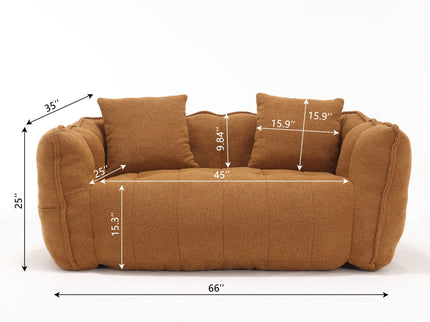 Cozy Beanbag Chair With High Resilience Foam Core For 2
