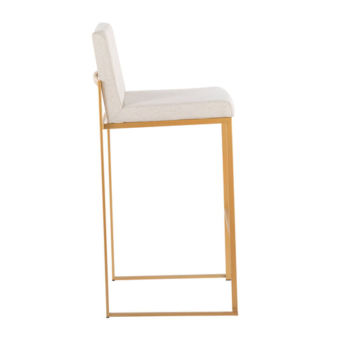 Fuji - Contemporary Design High Back Barstool