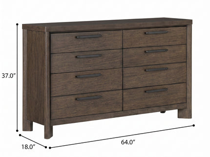 8 Drawer Dresser With Rustic Design