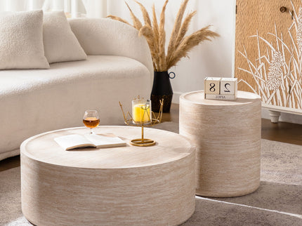Modern Round Table With Mars Pattern For Living Room