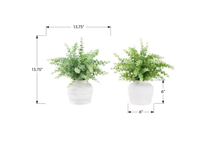 Eucalyptus Grass Artificial Plant (Set of 2) - Green