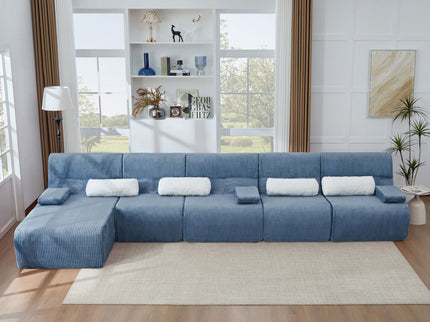 Oversized Sectional Sofa, Living Room Seating With Modular Design