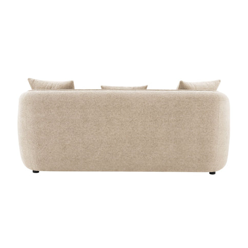 Keith - Sofa With 3 Pillows, Living Room Seating - Beige