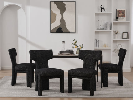 Armless Curved Back Accent Chairs