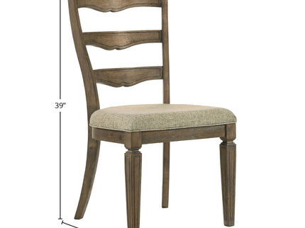 Parfield - 5 Pieces Round Dining Room Set - Light Brown / Oak