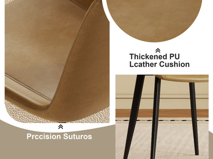 Modern Dining Chair With Carbon Steel Legs