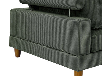 Modern Modular Sectional With Adjustable Back Support
