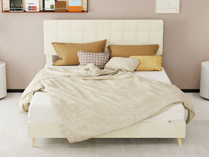 Yungan Lingge Minimalist Soft Pack Headboard Bed
