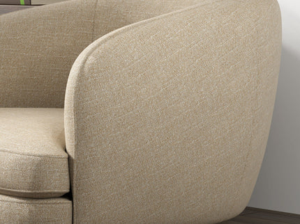 Swivel Accent Chair With Sculptural Base