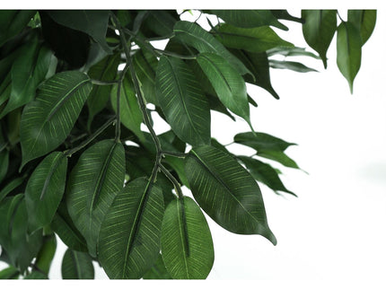 58" Tall, Artificial Plant, Ficus Tree, Indoor, Faux, Fake, Floor, Greenery, Potted, Decorative - Green / Black