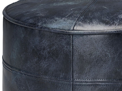 Connor - Handcrafted Round Pouf