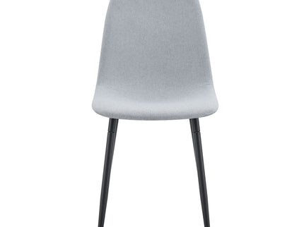 Modern Medieval Style Cushioned Side Chairs Set With Metal Legs For Kitchens