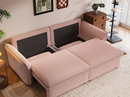 2 In 1 Convertible Sofa Bed, Multi Functional Living Room Furniture