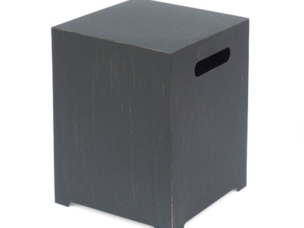 Modern Tank Holder Side Table With Powder Coated Frame