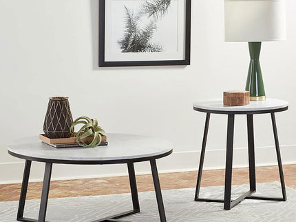 Donovan - Coffee Table With Round Top - White