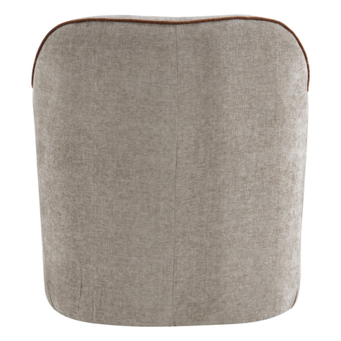 360° Swivel Accent Chair With Flared Arms