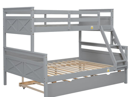 Bunk Bed With Ladder And Safety Guardrail