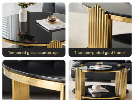 Round Table With Double Layer Storage
