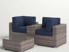 Dark Gray / 2 Pc. Sofa, Table