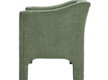 Barrel Accent Chair With Enclosed Arms