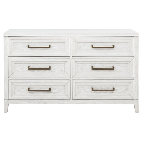 Inverness - 6 Drawer Bedroom Dresser - White