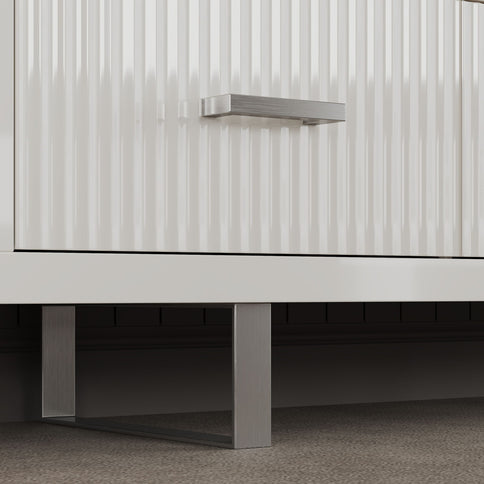 TV Stand With Slatted Drawers