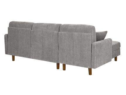Upholstered Sectional With Toss Pillows
