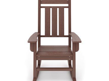 Traditional Porch Rocker Classic HDPE Poly Lumber For Porch, Patio, And Garden Comfort