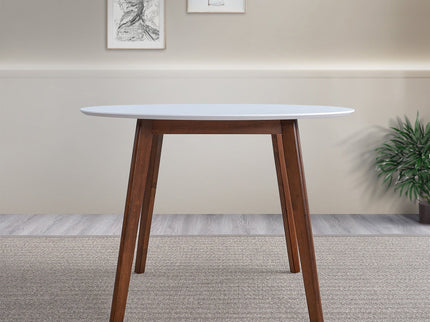 Dining Table - Brown / White