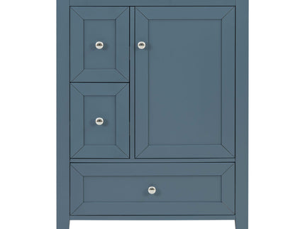 Modern Bathroom Vanity With Sink, Soft Close Drawers & Door, Storage Rack