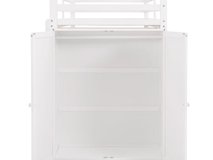 Loft Bed With Drawers, Desk, And Wardrobe