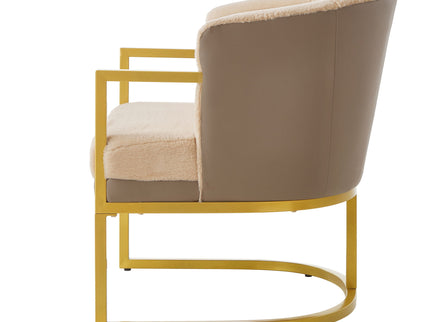 Upholstered Reading Accent Armchair For Living Room