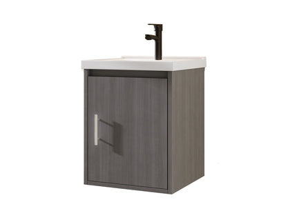 Floating Bathroom Vanity Combo, Wall Mounted Cabinet With Sink & Soft Close Doors For Small Bathrooms
