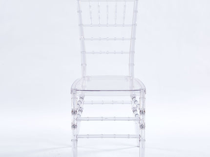 Welding Chair, Dining Chair, Plastic Seat (Set of 4) - Transparent