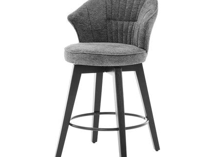 Wing Back Swivel Bar Stools (Set of 2)