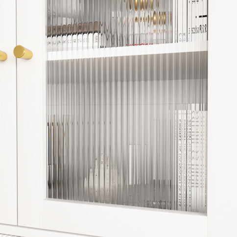 Modern Tech Inspired Dome Cabinet With LED Lighting
