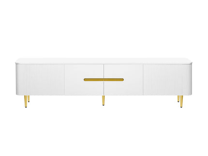 Minimalist TV Stand For TVs Up To 85", Modern Entertainment Center Media Console With 4 Spacious Cabinets For Living Room