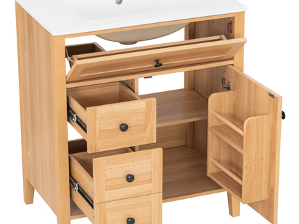 Bathroom Vanity With Sink, Soft Closing Cabinet