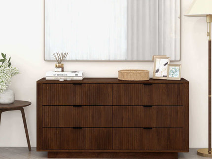 Lola - Dresser With 6 Drawers - Dark Brown