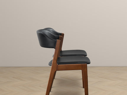 Enzo - Dining Chair (Set of 2) - Black / Brown