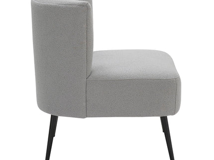 Fran - Contemporary Slipper Chair - Black / Light Gray