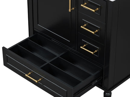 Traditional Bathroom Vanity Set With Soft Close Doors