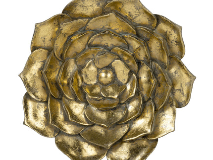 3 Piece Succulent Wall Plaque - Gold