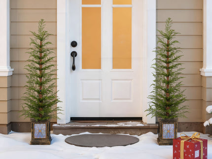 4Ft Pre Lit Artificial Christmas 2 Piece Set - Green